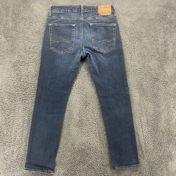 American Eagle Slim Straight Jeans Men's 31x32 Extreme Flex Blue Denim - Picture 5 of 9
